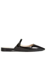 Patent Leather Mary Jane Flat Mules