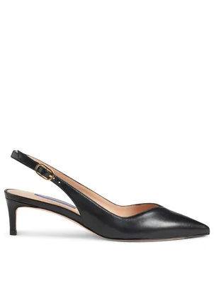 Edith Leather Slingback Pumps