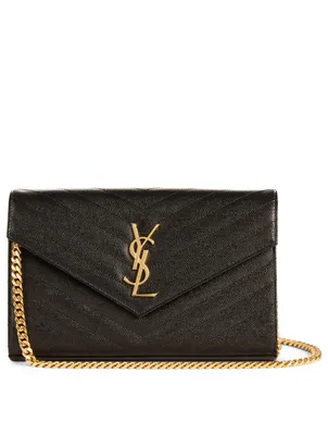 YSL Monogram Leather Chain Wallet Bag