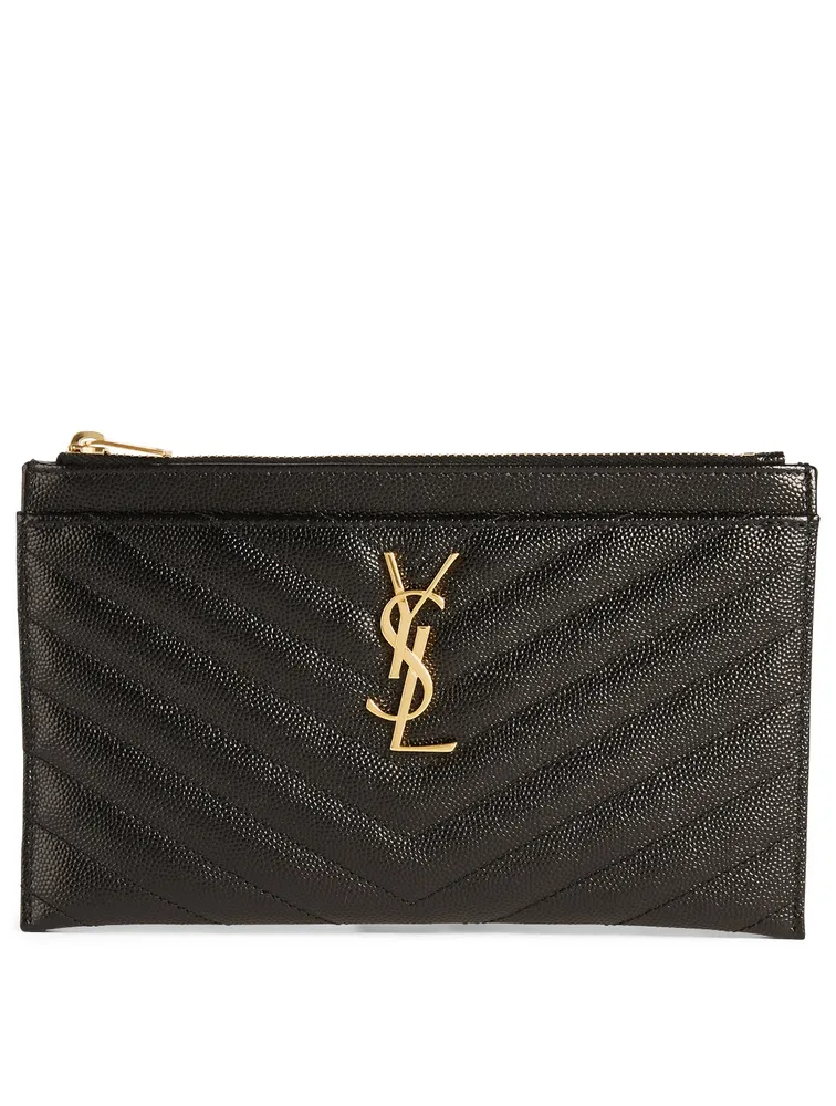 YSL Monogram Leather Pouch