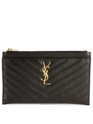 YSL Monogram Leather Pouch