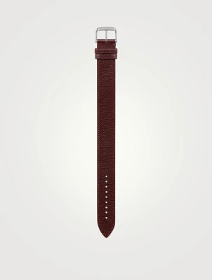 Large Pebble Grain Leather Strap