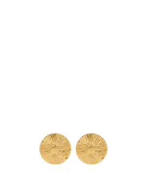 Cosmic 18K Gold-Plated Sterling Silver Stud Earrings