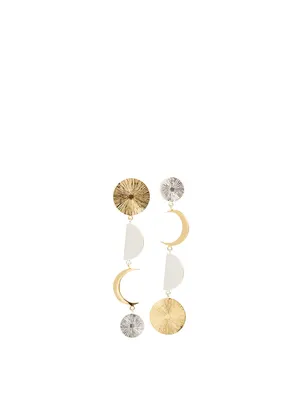 Orbit Gold-Plated Sterling Silver Drop Earrings