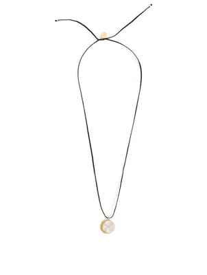 Eclipse Sterling Silver And 18K Gold-Plated Pendant Necklace