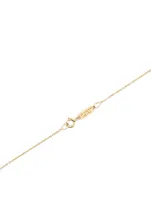 Gold Wishbone Necklace With Diamonds