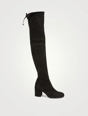 Tieland Suede Heeled Over-The-Knee Boots