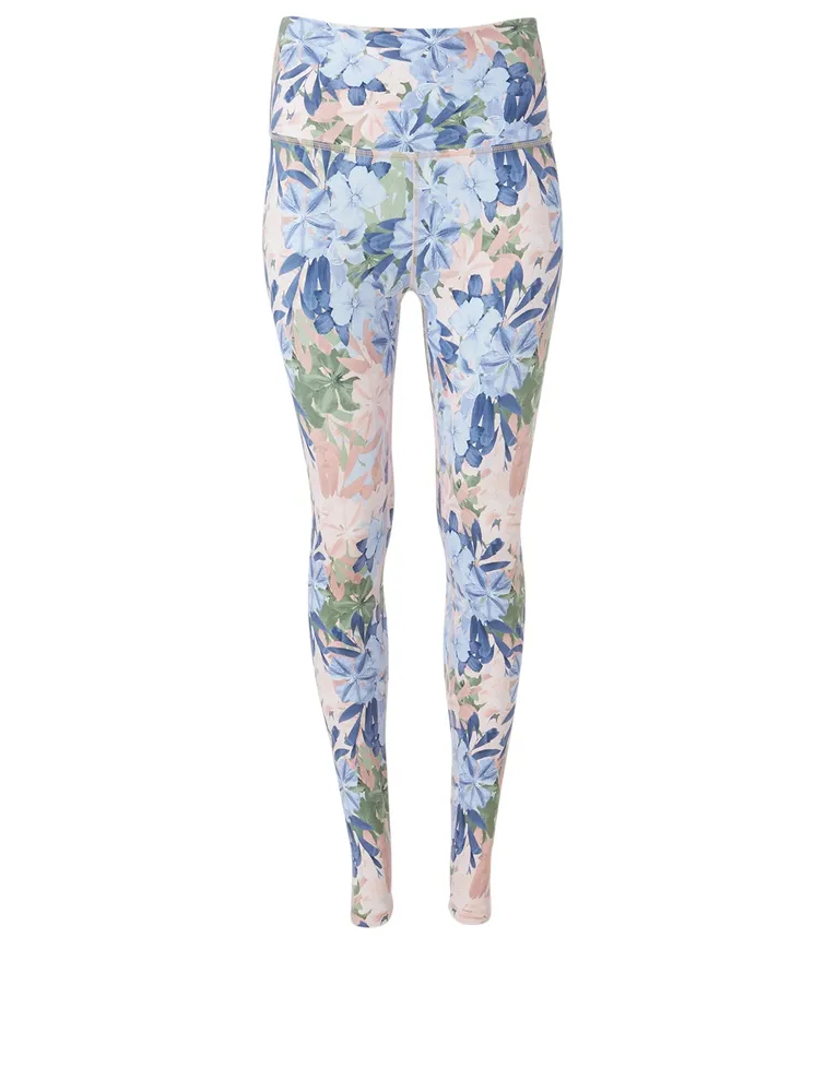 BEYOND YOGA Olympus High Waisted Midi Leggings In Bouquet Floral Print