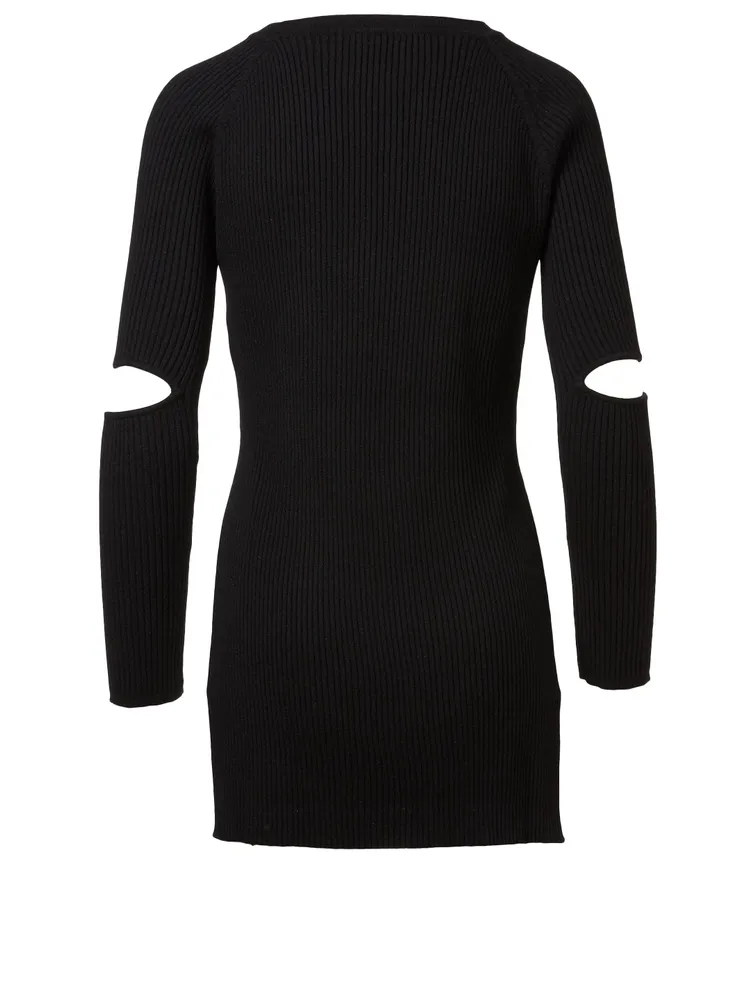 Cashmere And Silk Cut-Out Sweater