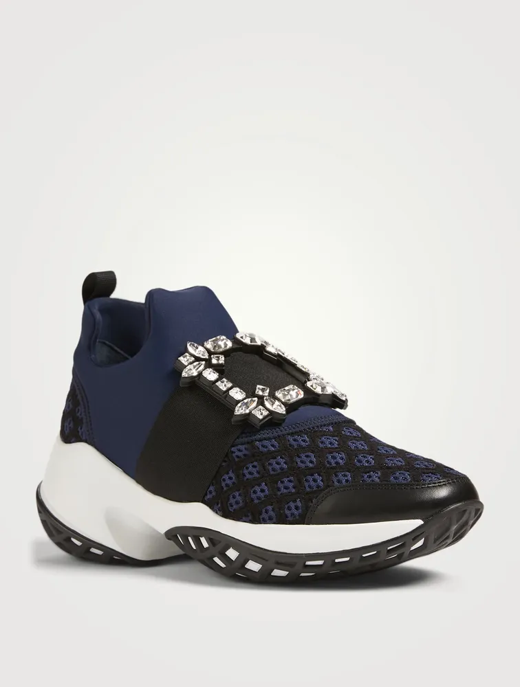 Viv' Run Sneakers With Strass Buckle