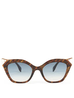 Iridia Cat Eye Logo Sunglasses