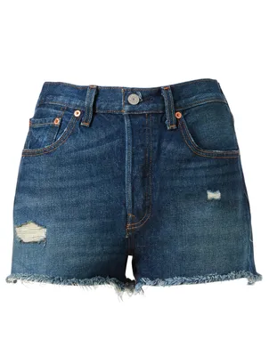 501 High-Rise Cut-Off Denim Shorts