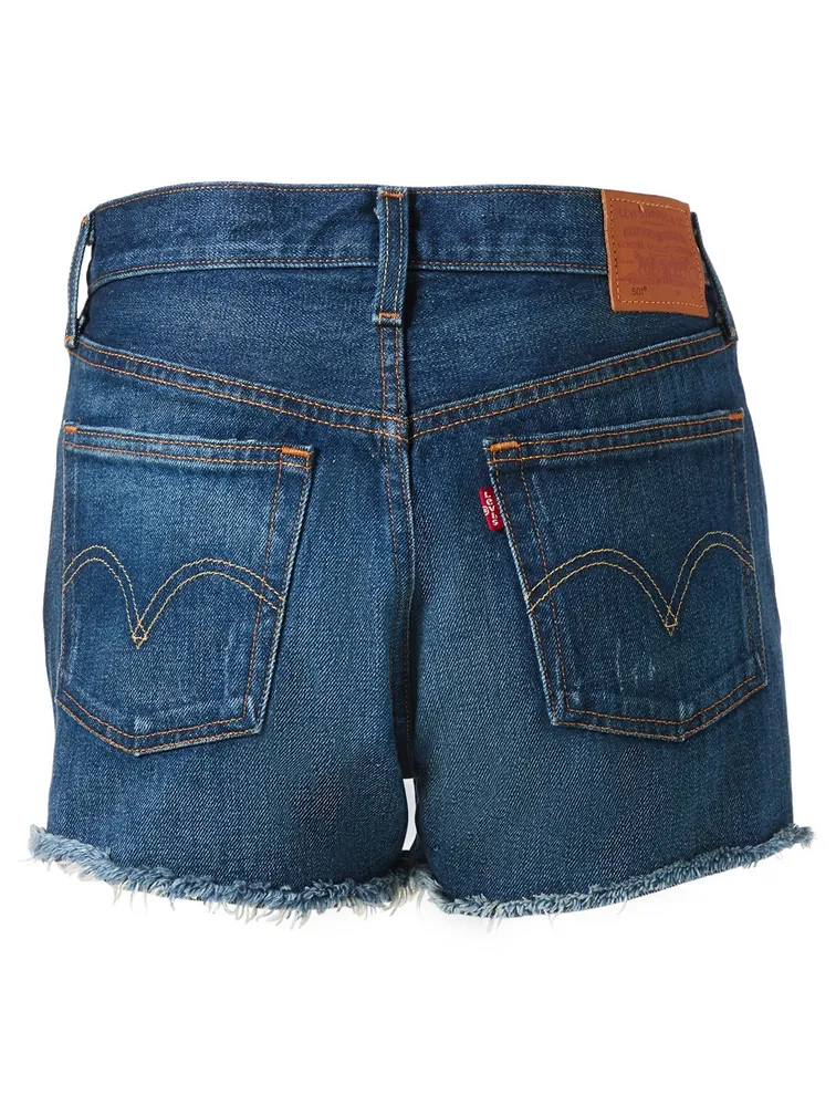 501 High-Rise Cut-Off Denim Shorts