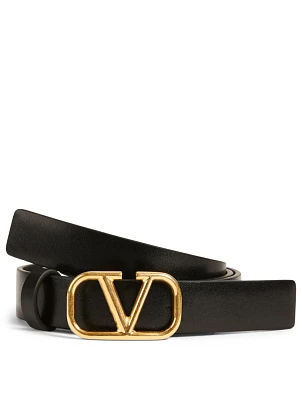 VLogo Leather Belt