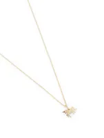 Tiny Pure 14K Gold Unicorn Necklace