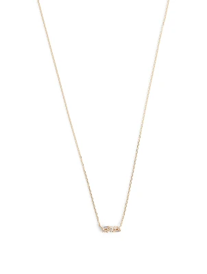 Fireworks 18K Gold Necklace With Diamonds
