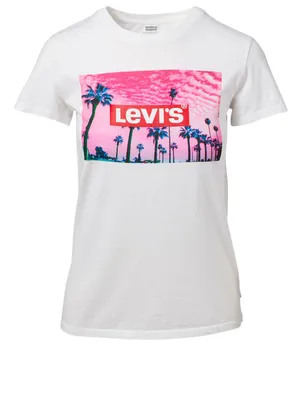 Perfect T-Shirt With Palm Tree Graphic