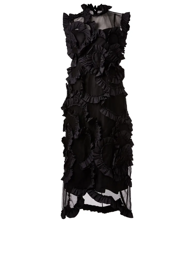 4 Moncler Simone Rocha Ruffled Tulle Dress