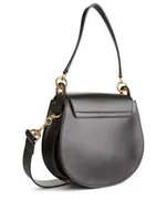 Large Tess Leather And Suede Saddle Bag