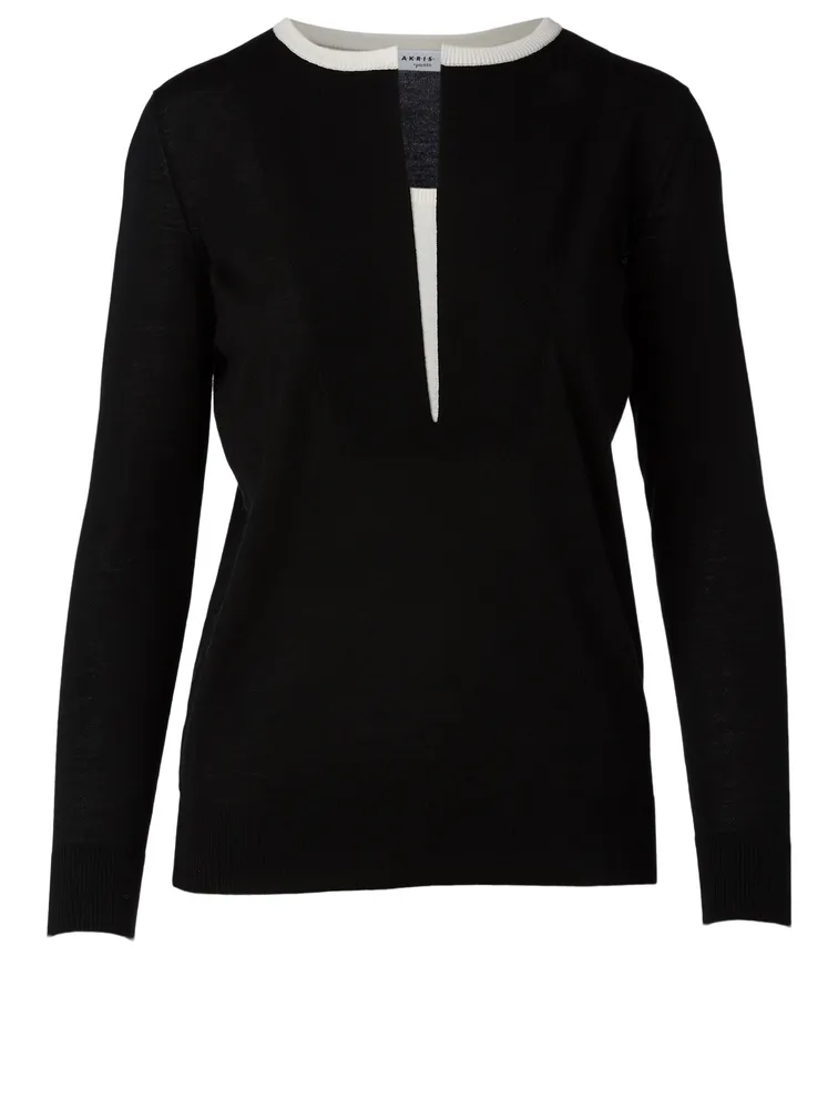 Wool V-Neck Sweater