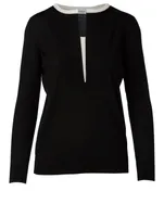 Wool V-Neck Sweater