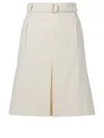 Wool-Blend Mini Skirt