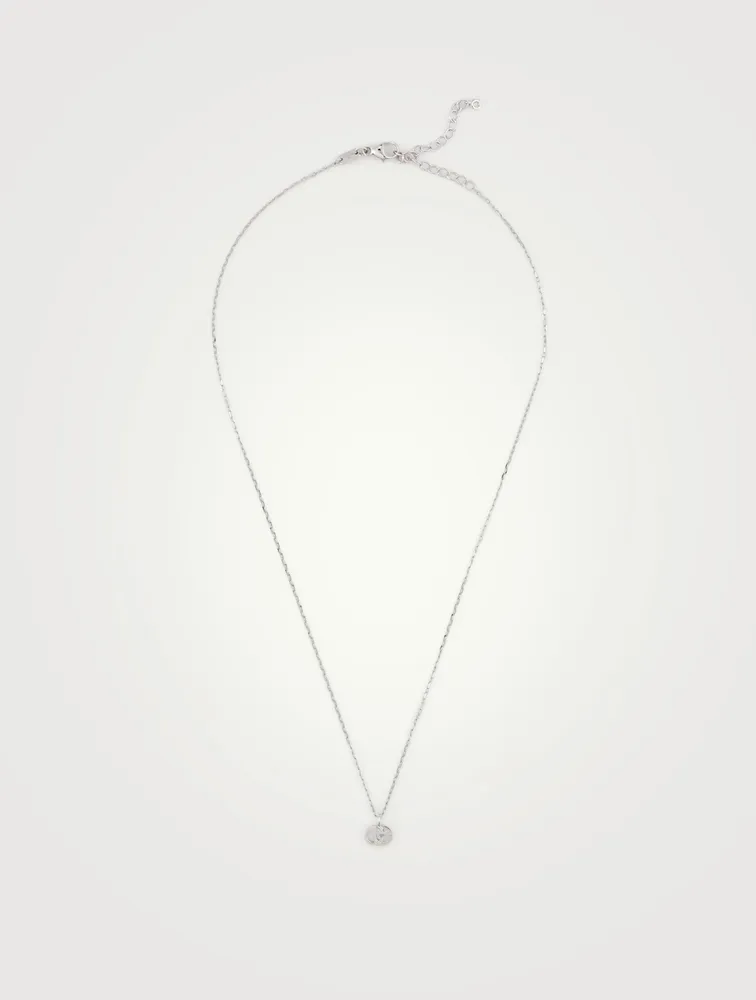 GG Running 18K White Gold Necklace With Diamonds