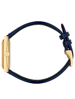 G-Frame Goldtone Leather Web Strap Watch