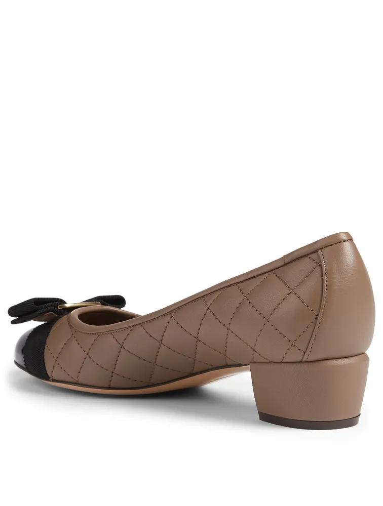 Vara Quilted Leather Pumps