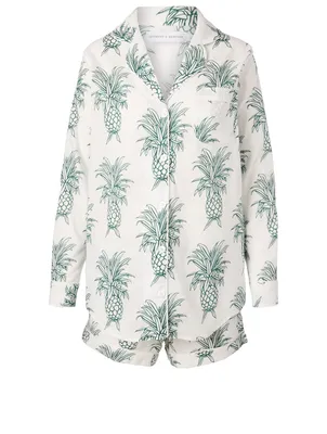 Howie Pineapple Short Pajama Set