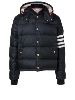 Four-Bar Stripe Bomber Jacket