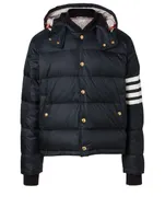 Four-Bar Stripe Bomber Jacket