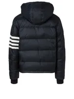 Four-Bar Stripe Bomber Jacket