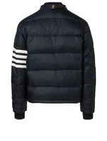 Four-Bar Stripe Bomber Jacket