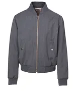 Wool-Blend Bomber Jacket