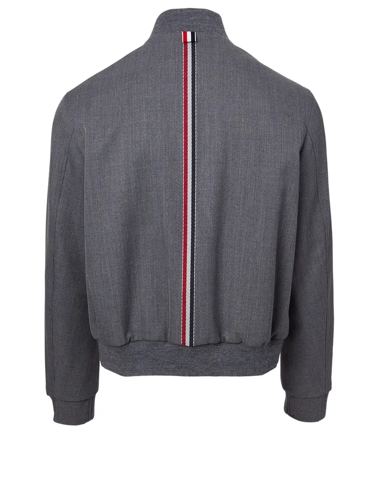 Wool-Blend Bomber Jacket