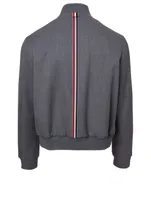 Wool-Blend Bomber Jacket
