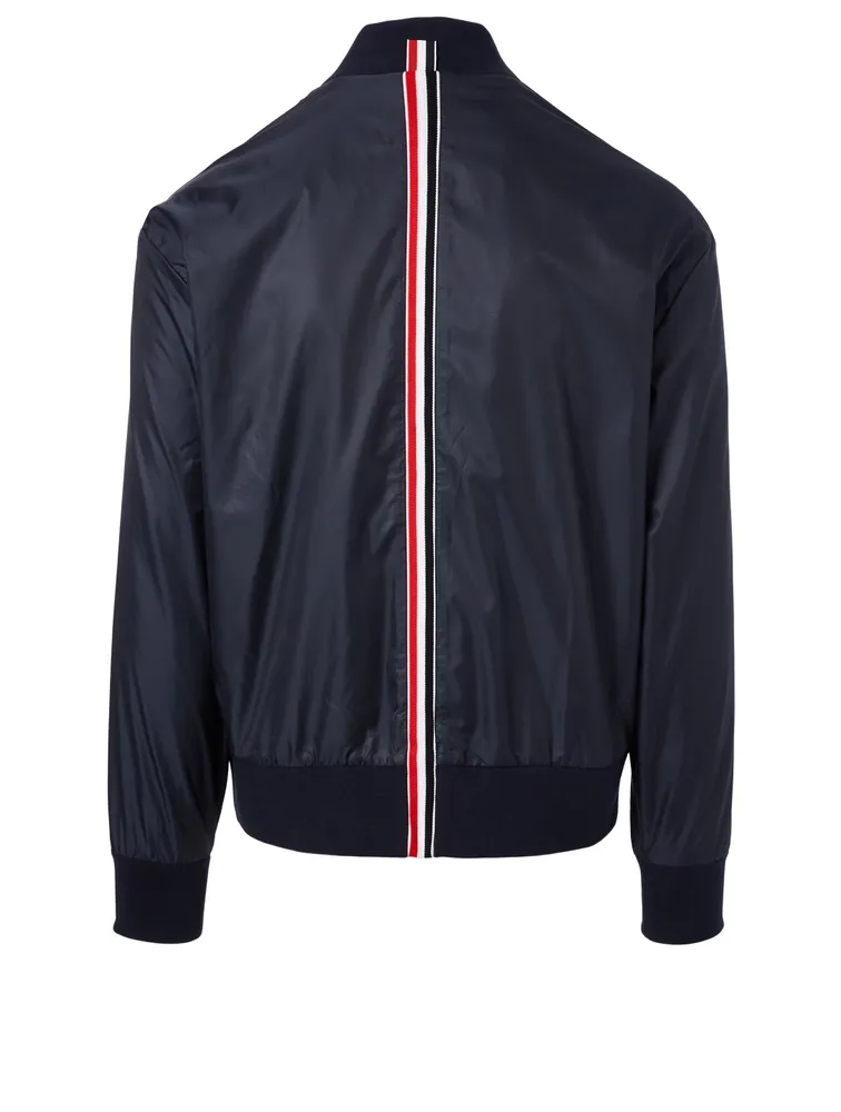 Bomber Jacket With Back Stripe