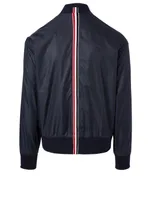 Bomber Jacket With Back Stripe