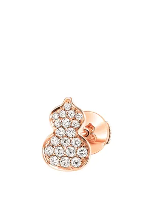 Petite Wulu 18K Rose Gold Earring With Diamonds
