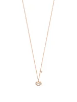 Petite Yu Yi 18K Rose Gold Necklace With Diamonds