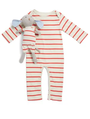 Cozy Lodge Romper With Oliver Mouse Plush Toy