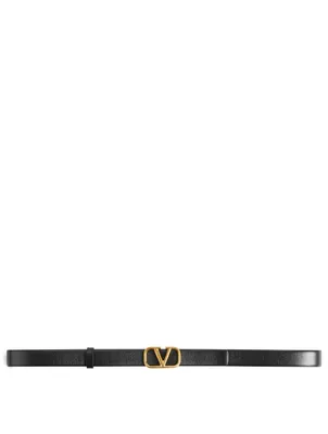 Small VLogo Leather Belt
