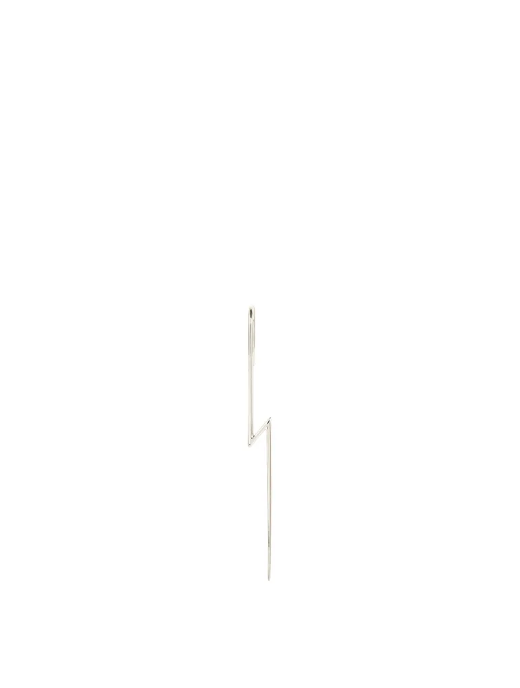 The Flash 18K White Gold Ear Pin