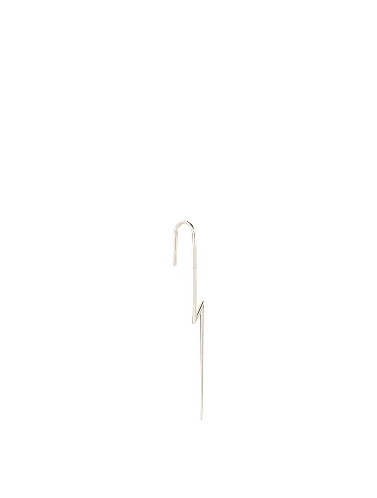 The Flash 18K White Gold Ear Pin