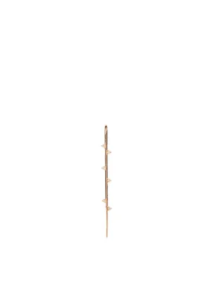 Amoret 18K Rose Gold Ear Pin With Diamonds