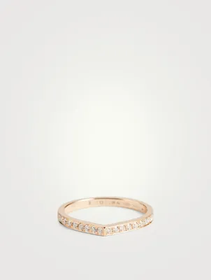 Antifer Rose Gold Ring With Diamonds