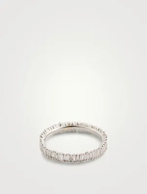 Fireworks 18K White Gold Eternity Ring