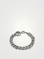 Interlocking G Silver Chain Bracelet