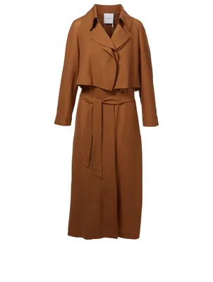 Wool And Cashmere Trench Coat